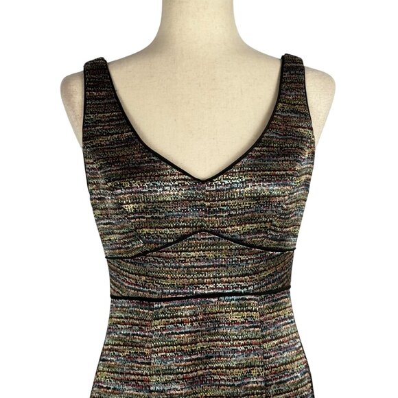 Like new! Donna Morgan Metallic Knit Fit & Flare Dress – Size 2 - Picture 6 of 12